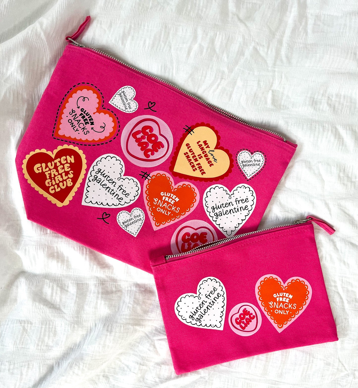 Pink zip pouch