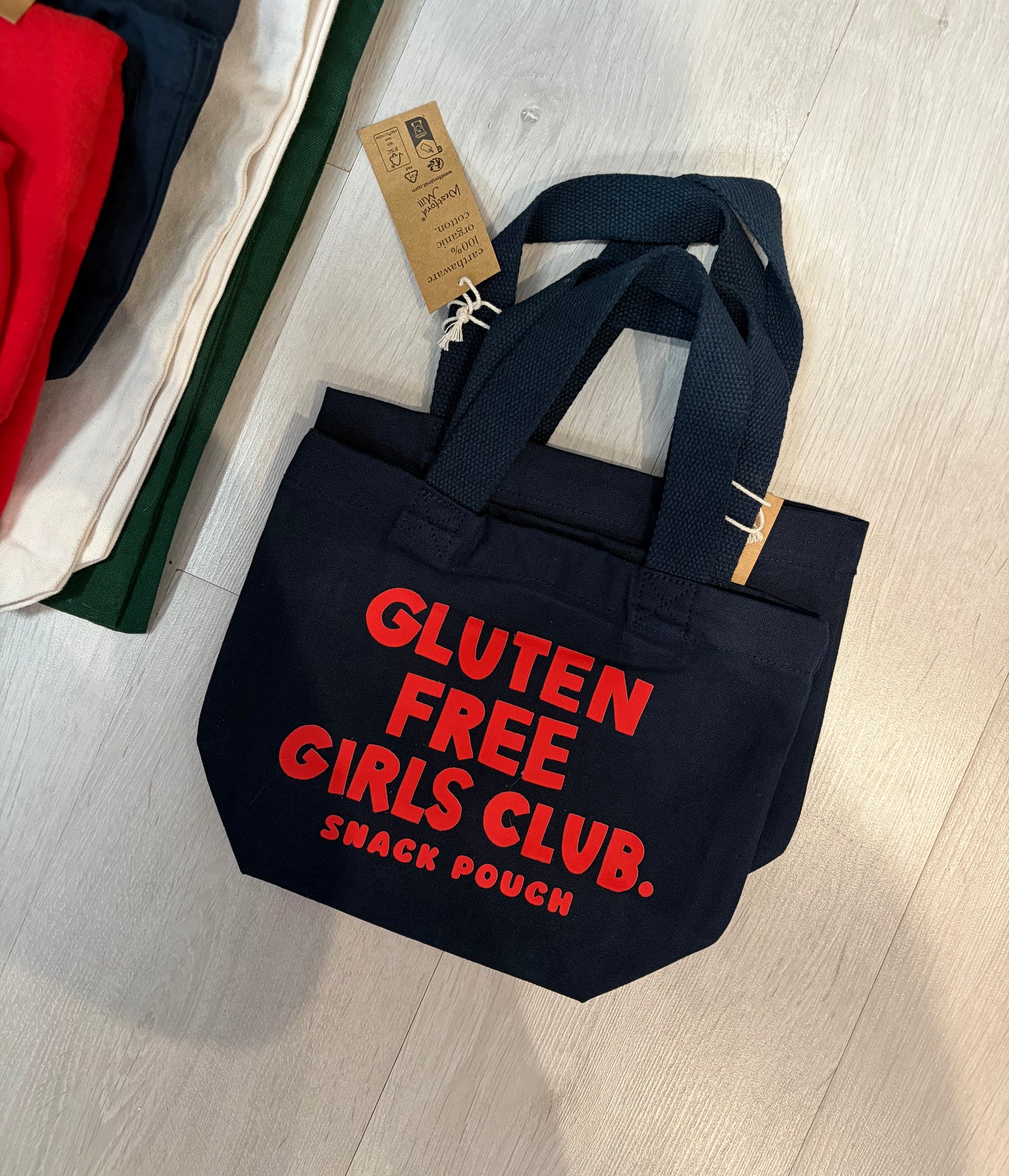 Navy Gluten Free Girls Club Snack Pouch: LAST CHANCE