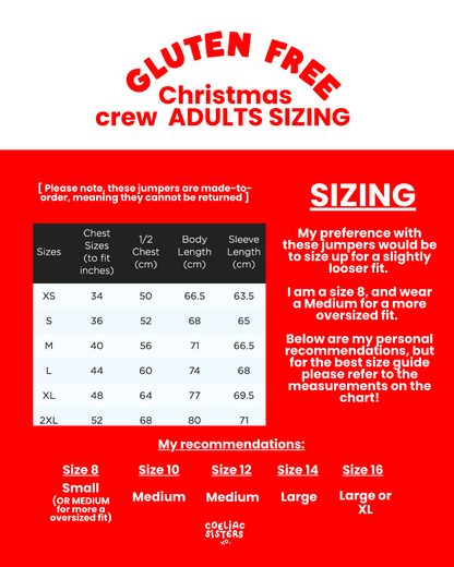 Gluten Free Christmas Crew Sweatshirt | ADULTS