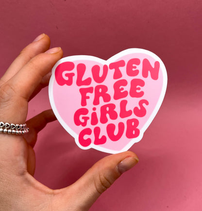 Gluten free girls club sticker