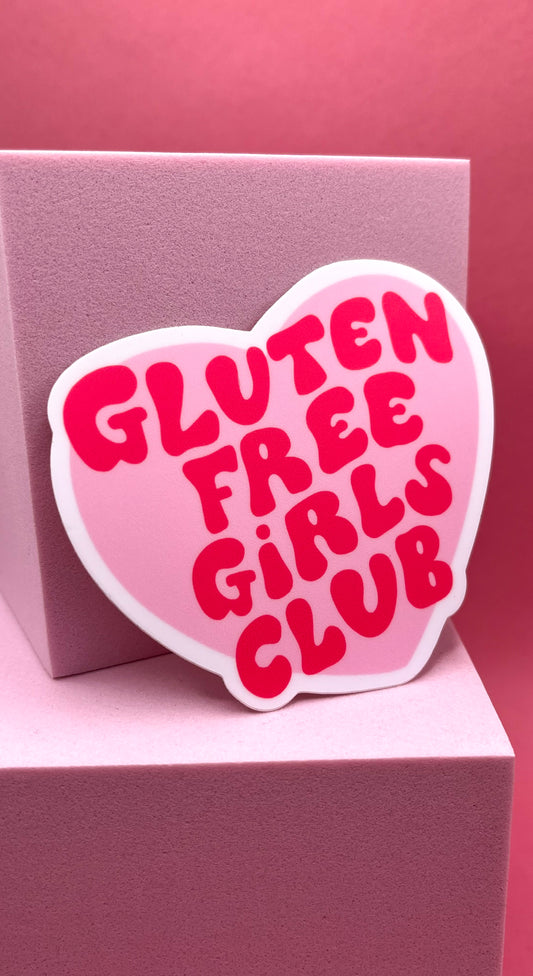 Gluten free girls club sticker