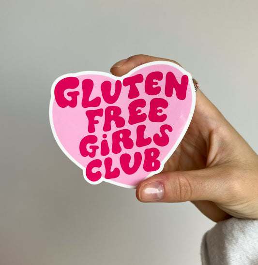 Gluten Free Girls Club Sticker