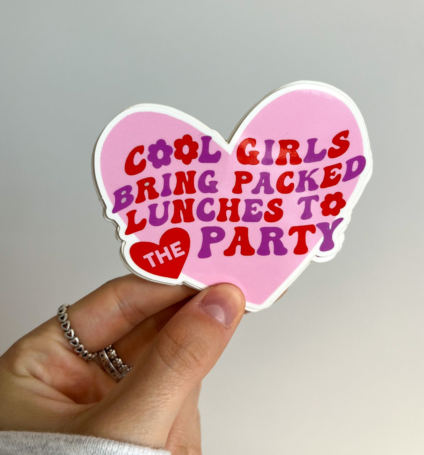 Cool Girls bring Packed Lunches Sticker