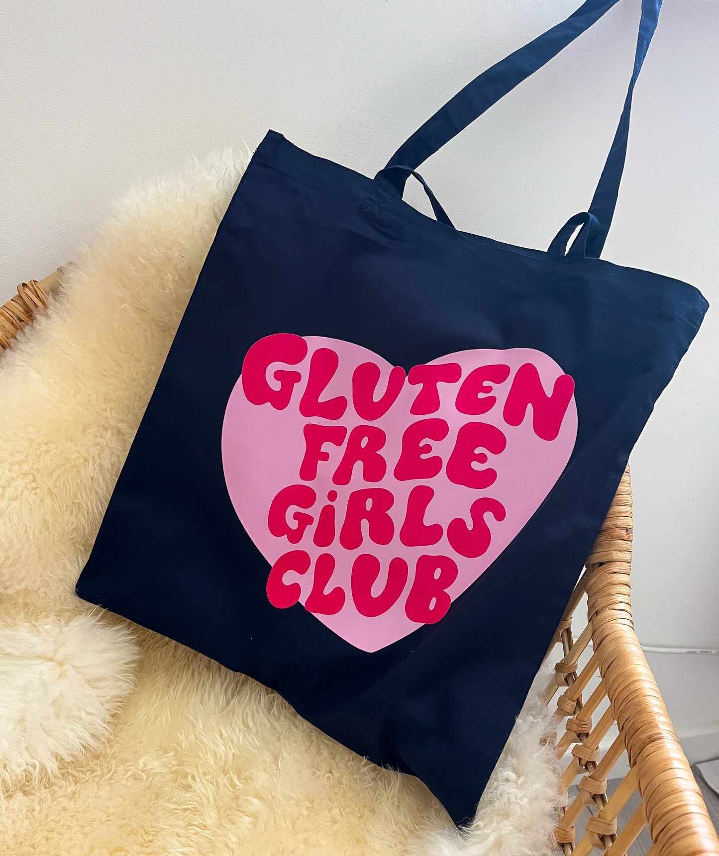 Navy Gluten Free Girls Club Tote Bag