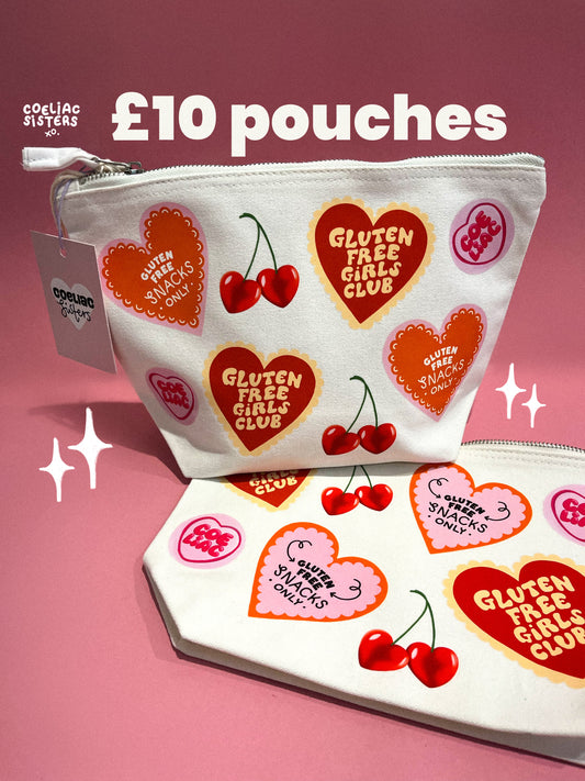 Limited drop: Gluten Free Girls Club zip pouch