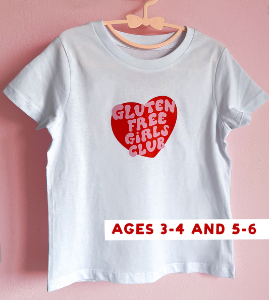 Gluten free Girls Club KIDS Heart T-SHIRT