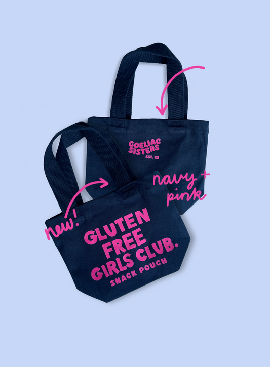 Navy Gluten Free Girls Club Snack Pouch