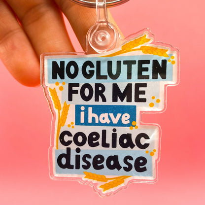 I have coeliac disease Keyring