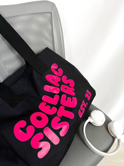 Coeliac Sisters Large Canvas Tote Bag